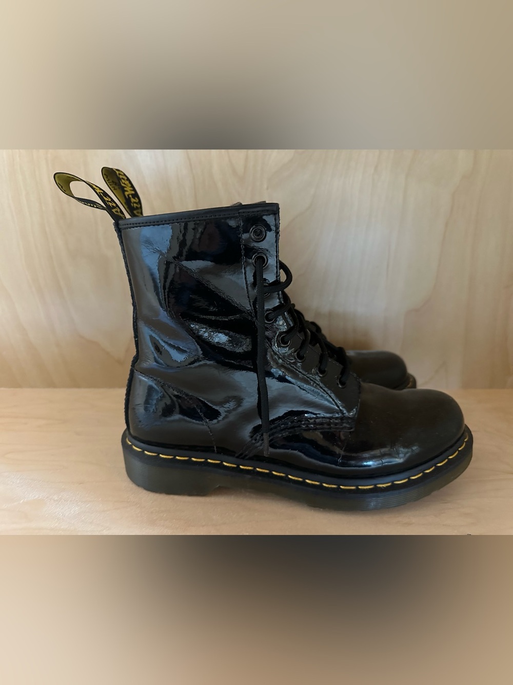 Patent leather Dr. Martens 1460 Boots